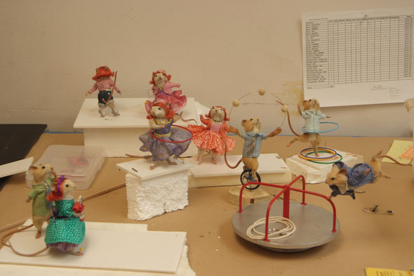 Finished mice ready for the shoot