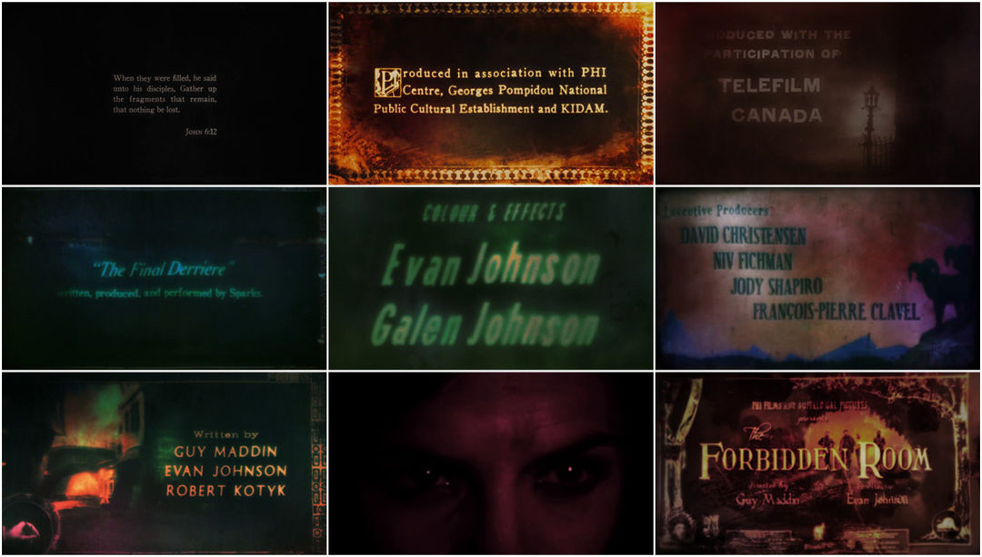 The Forbidden Room (2015) — Art of the Title