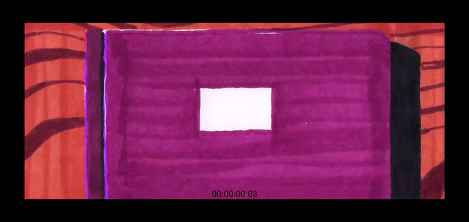 VIDEO: Animation test – sketchbook opening