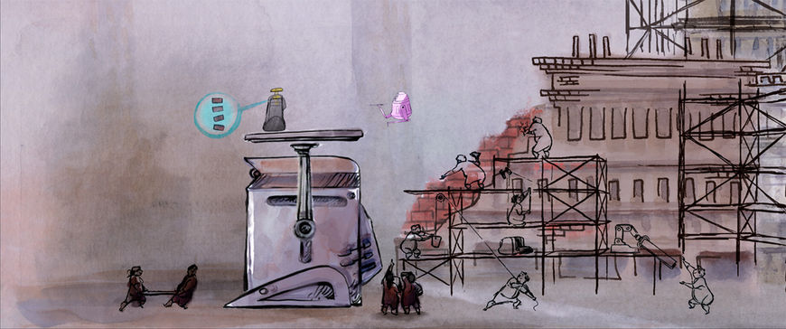 Wall-E - scaffolding