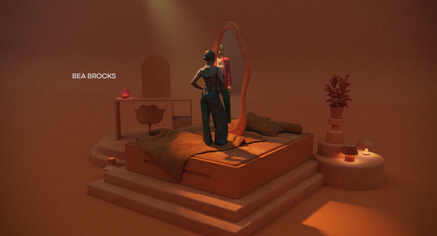 IMAGE: Still - Luca looking in mirror 2