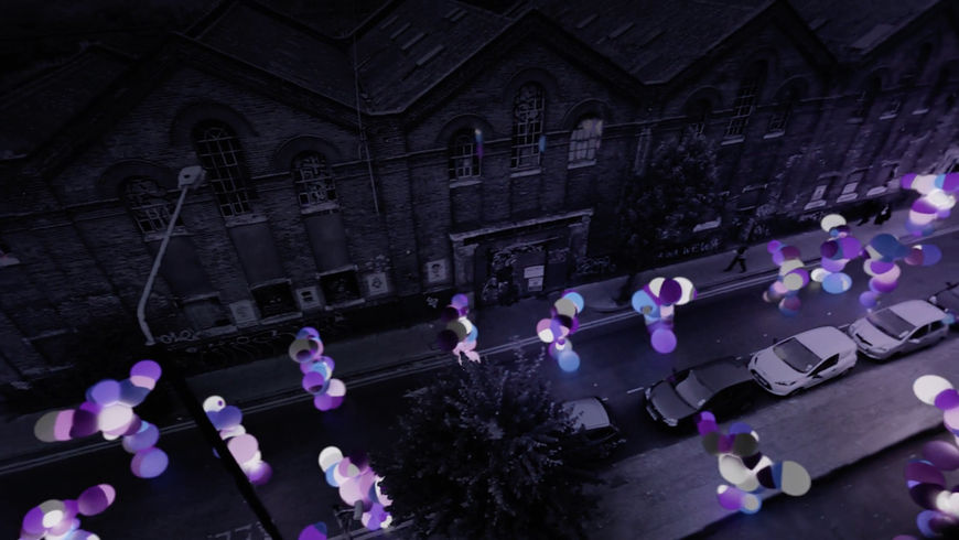 IMAGE: Still – Dancing figures purple