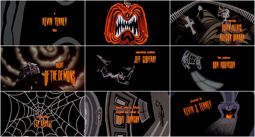 VIDEO: Title Sequence - Night of the Demons (1988)