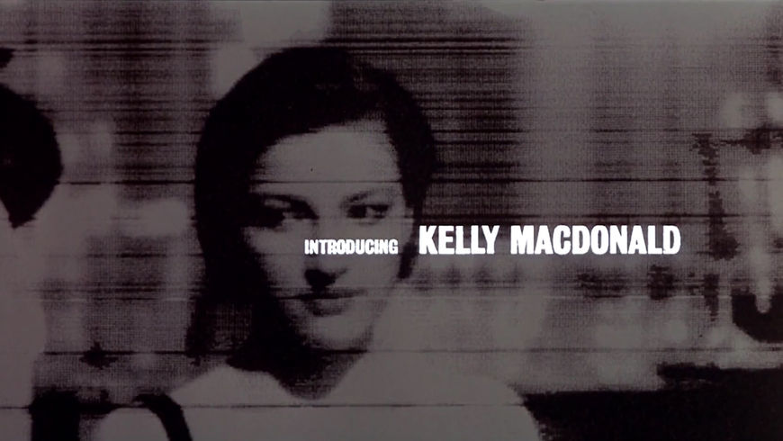 IMAGE: Still - Kelly MacDonald's card in the end title sequence