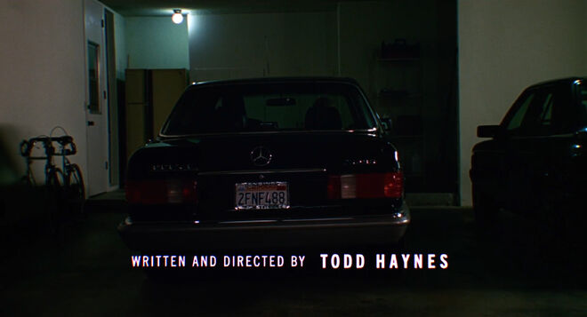 IMAGE: Still - Credit for "Written and Directed by Todd Haynes"