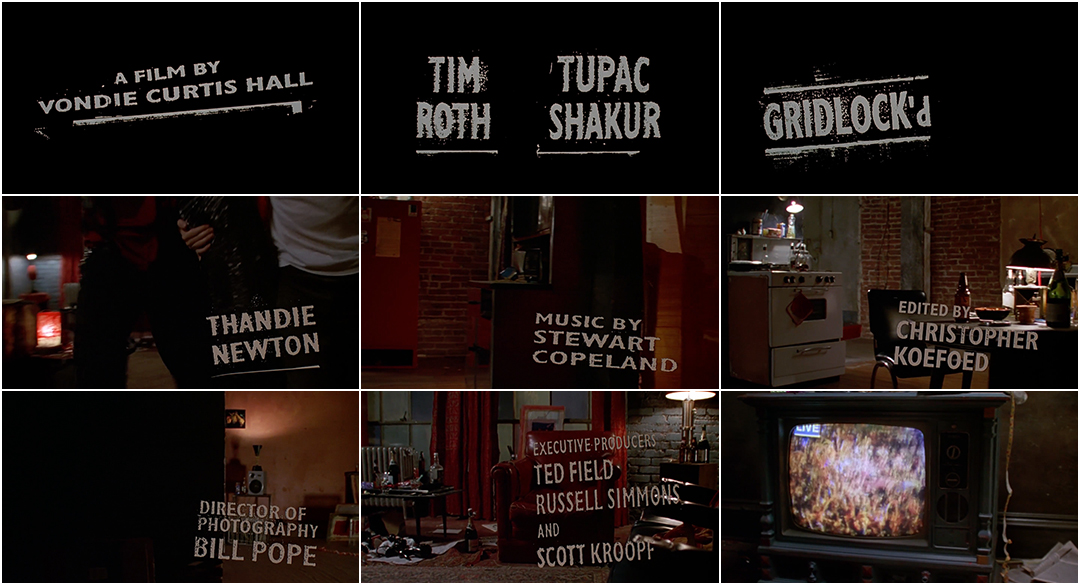 Gridlock'd (1997) — Art of the Title