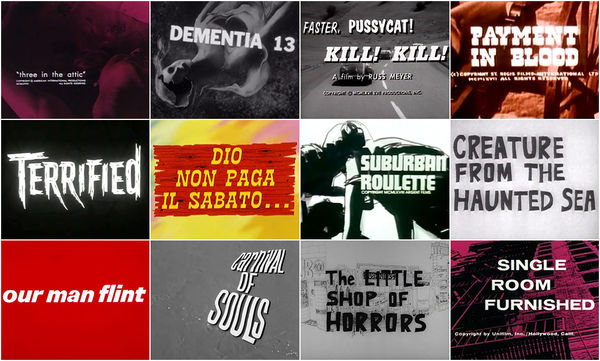 Belted, Booted and Buckled: B-Movie Title Design of the 1960s