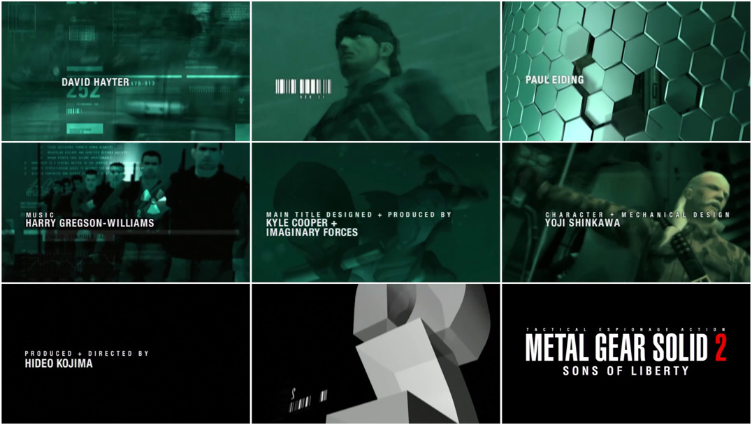 Metal Gear Solid 2: Sons of Liberty (2001) — Art of the Title