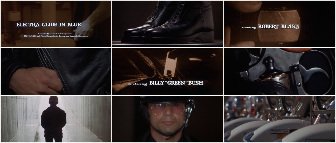 Electra Glide in Blue (1973) — Art of the Title