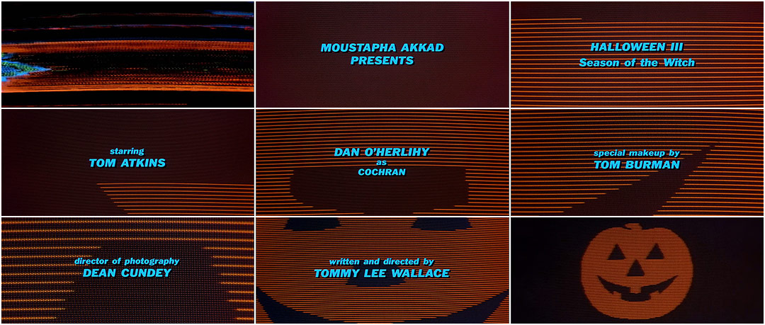 ハロウィンIII Halloween III: Season of the Witch (1982) — Art of the Title